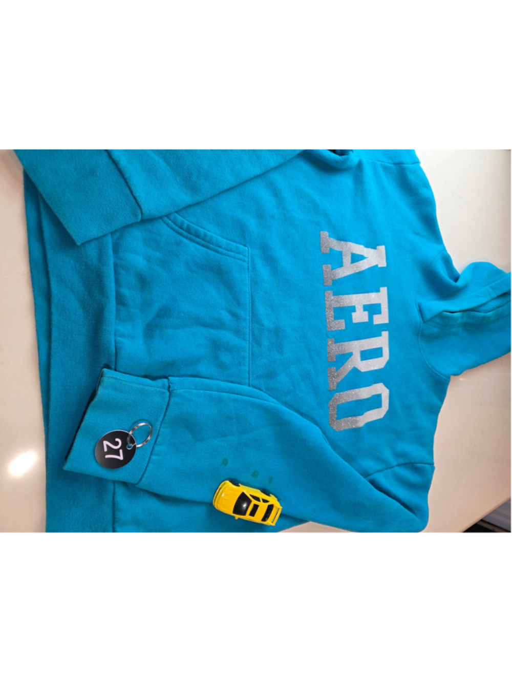 Women's Aeropostale Blue Hoodie Sweatshirt Size M #27